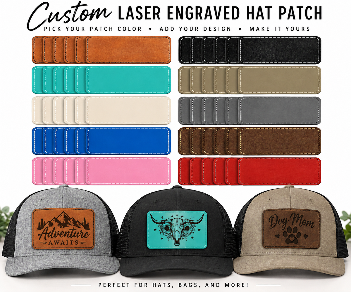 Laser Engraved Hat Patch