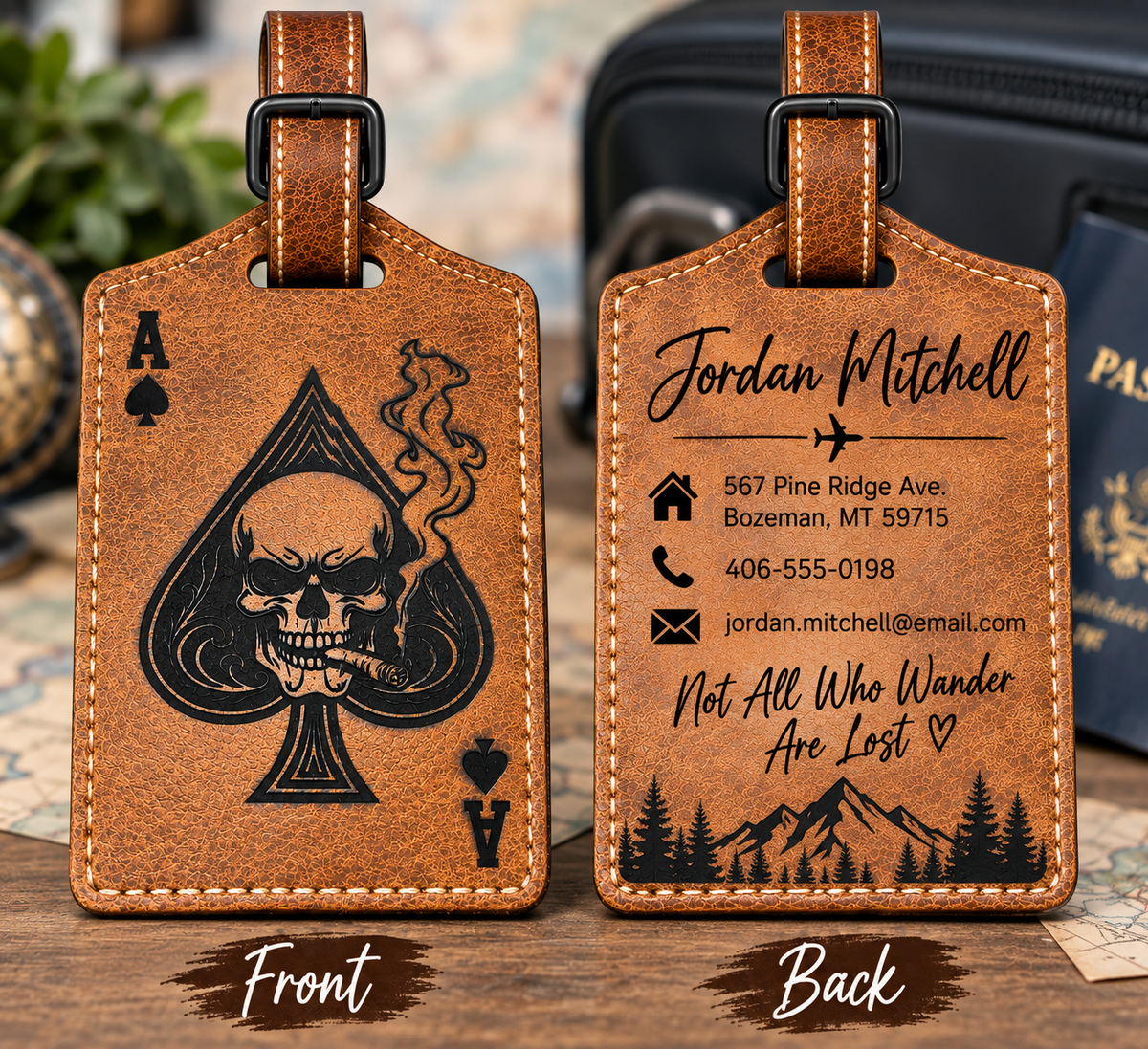 Leather Luggage Tag